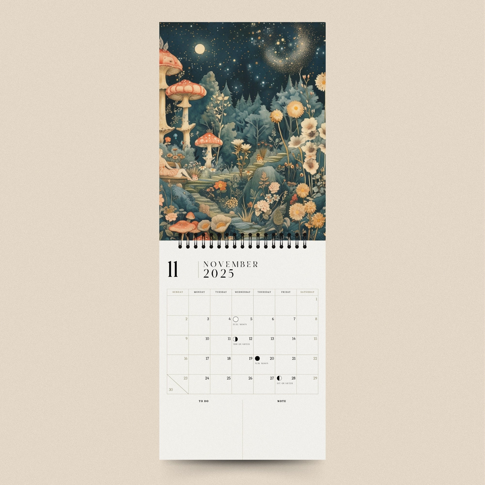 2025 Calendar Cottage Core Calendar 2025 Monthly Planner Etsy