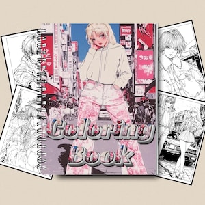 Anime Coloring Book | 50 Coloring Pages | Anime Coloring Pages