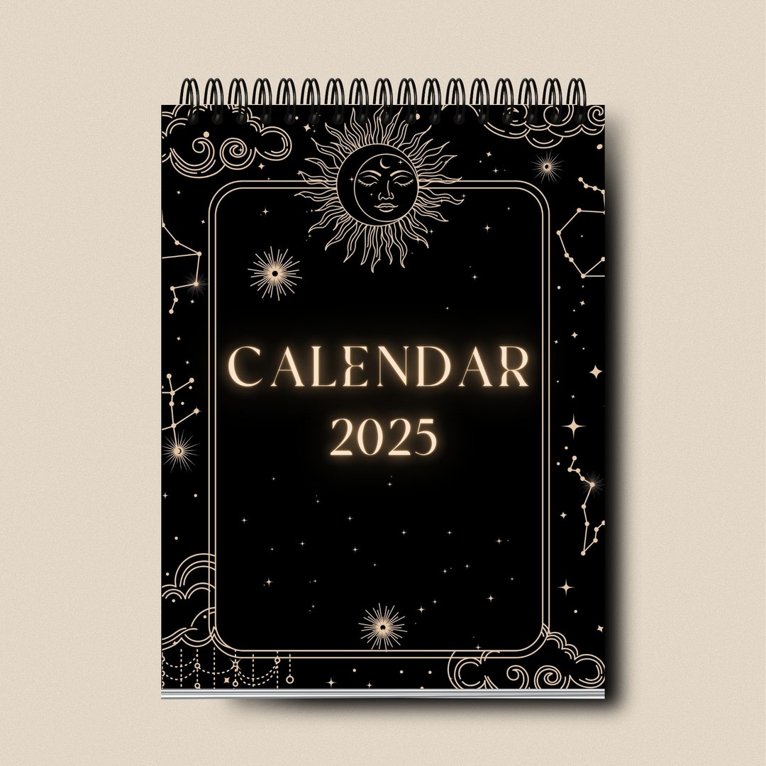 2025 Calendar Zodiac Calendar Moon Phase Calendar Astrology Horoscope Monthly Planner - Etsy 2025-calendar-zodiac-calendar-moon-phase-calendar-astrology-horoscope-monthly-planner-etsy