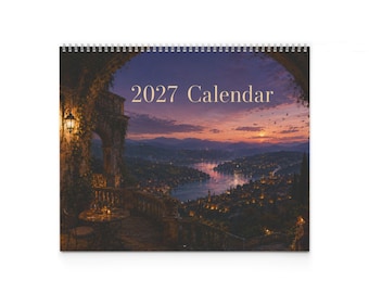 Scenic Landscape 2027 Wall Calendar | Monthly Art Scenes