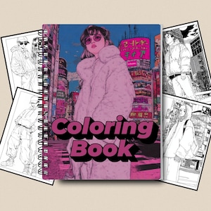 Anime Coloring Book | 50 Coloring Pages | Anime Coloring Pages