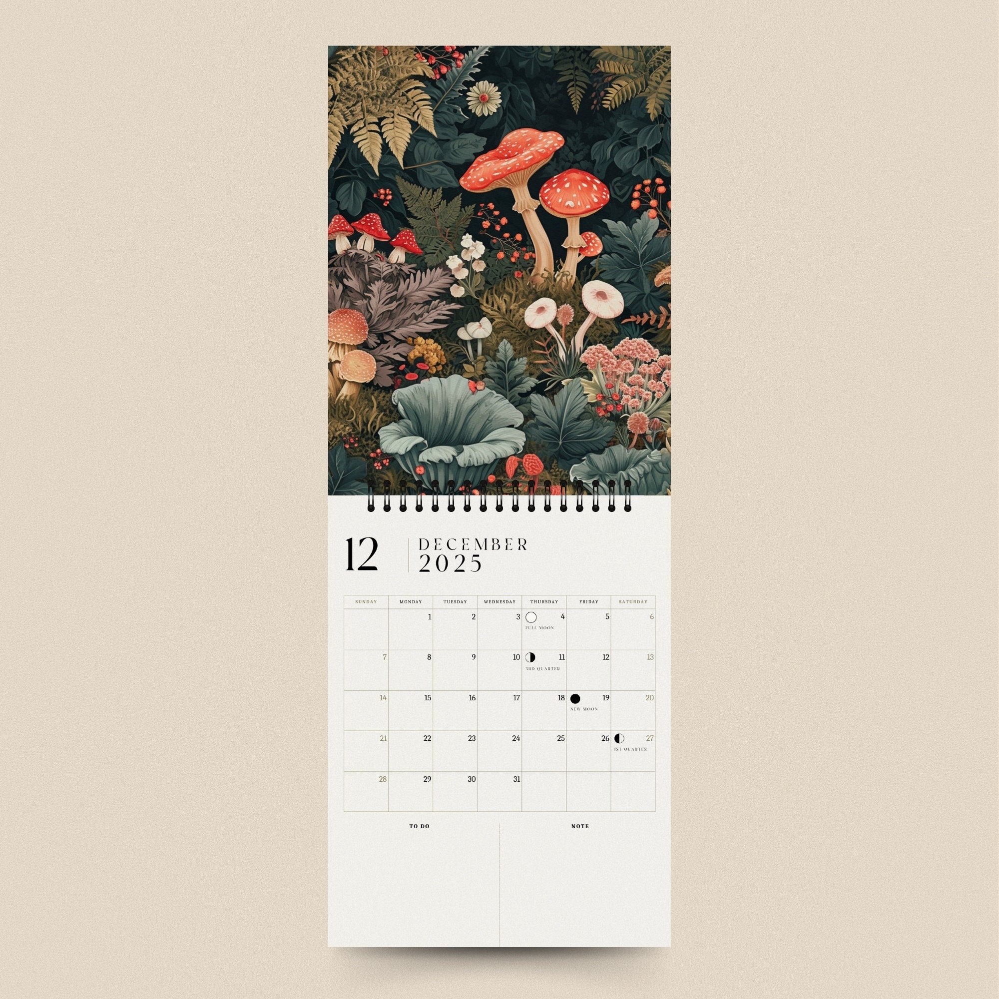 2025 Calendar Cottage Core Calendar 2025 Monthly Planner Etsy