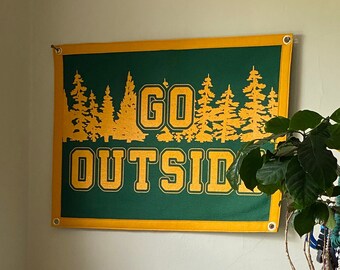Go Outside Felt Banner