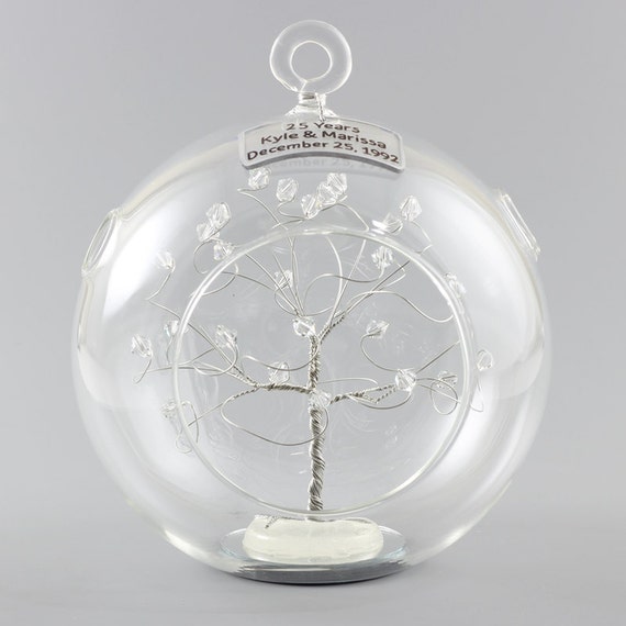 25 year anniversary ornaments