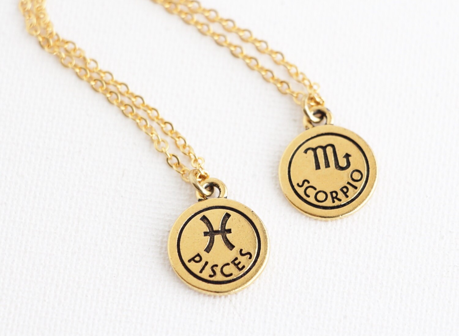 Zodiac Jewelry Personalized Zodiac Necklace Astrology Etsy