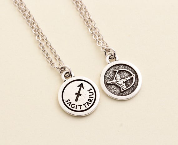 Silver Sagittarius Necklace Sagittarius 