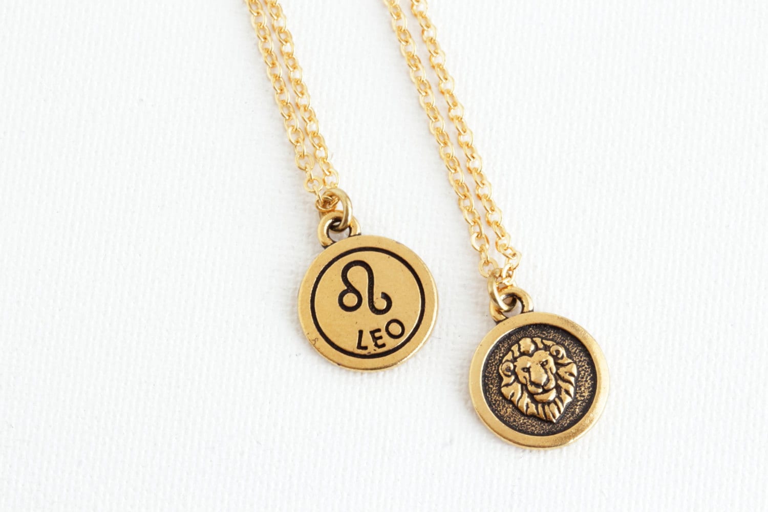 Leo Zodiac Necklace Leo Pendant Personalized Zodiac Etsy