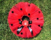 Ladybug Tutu Birthday - Design Your Own Babybug - Custom Sewn Infant Toddler 8 quot Lady Bug Tutu - Newborn to 5T - tutu only
