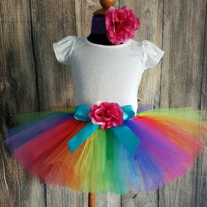 Rainbow Tutu Skirt for Girls, Babies, Toddlers NEW Economy Line Tutu Imagine 8 Sewn Tutu Custom SEWN Tutu sizes Newborn up to 5T image 1