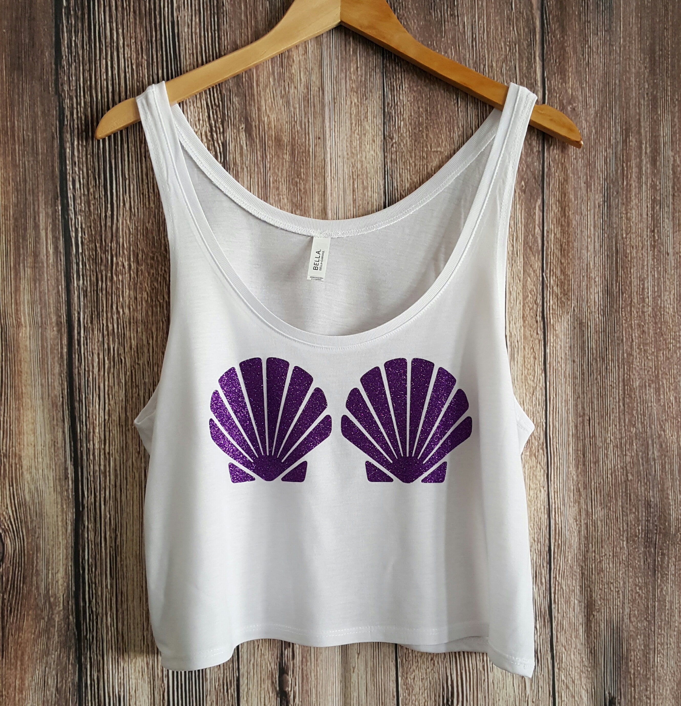 Little mermaid shell shirt deals