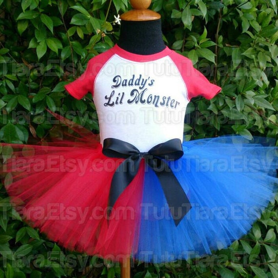 V/êtements Enfant et b/éb/é Suicide Squad Harley Quinn FancyDress CosplayCostume Outfit Manteau Shorts T-Shirt Set Rouge