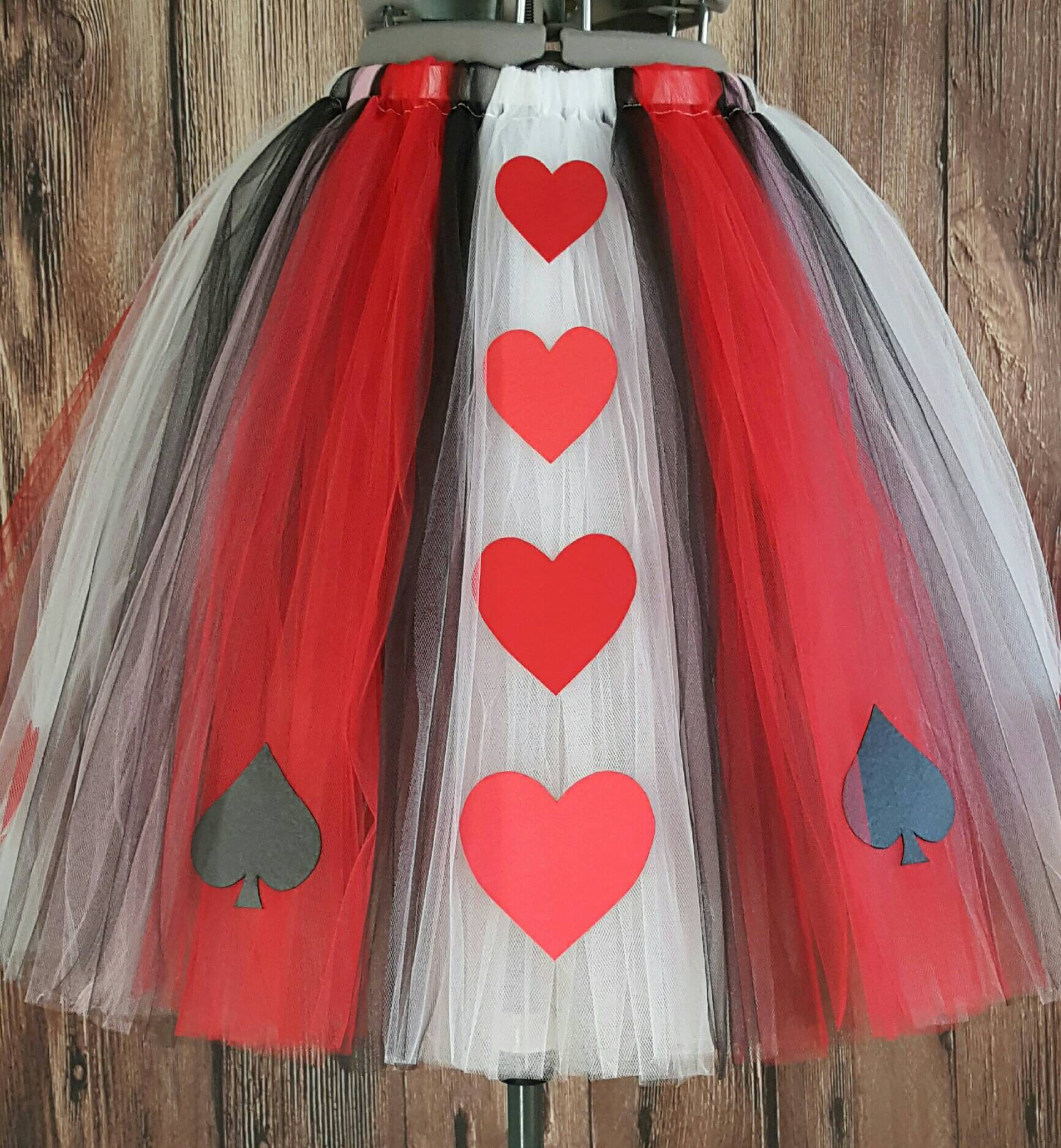 Queen of Hearts Adult or Teen Less Full Tutu up to - Etsy