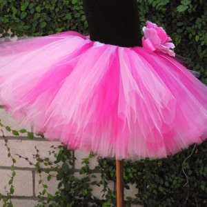 Girls Pink Tutu Strawberry Dreams Custom Sewn Tutu sizes Newborn up to 5T Tutus for babies, toddlers, and children image 3