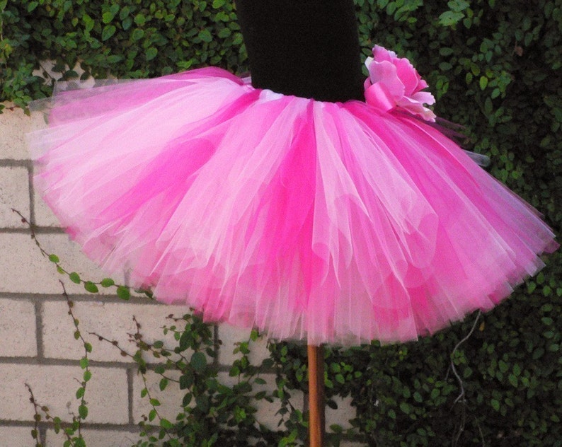 Girls Pink Tutu Strawberry Dreams Custom Sewn Tutu sizes Newborn up to 5T Tutus for babies, toddlers, and children image 3