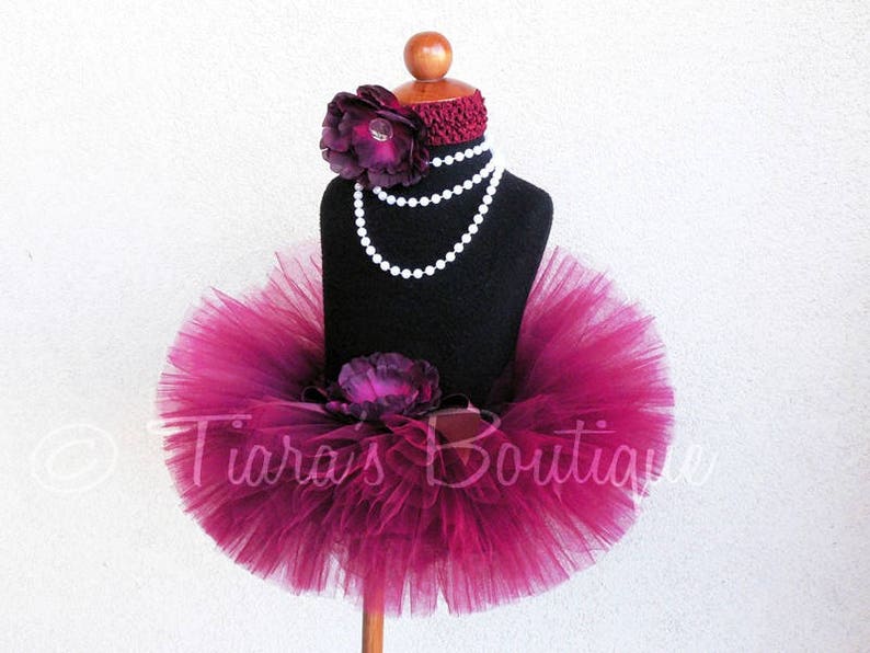 Sweet Cranberry sizes Newborn to 5T Up to 6/'/' length Custom Sewn Tutu