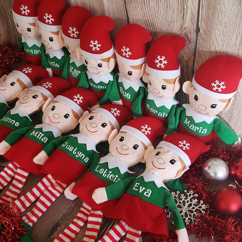 5 Personalized Elf Toys Elf Plush With Name Custom Etsy Australia