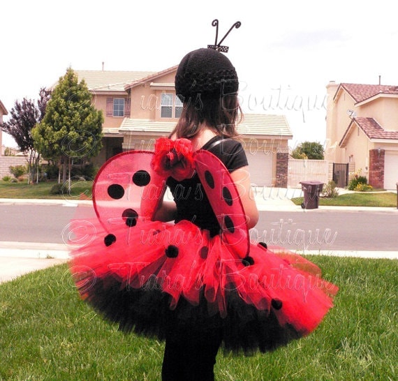 Ladybug Girl Costume Custom Sewn Tutu 