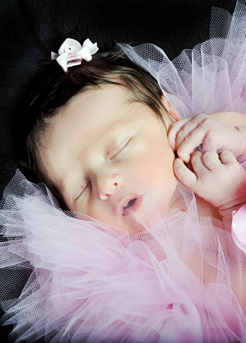 Newborn Tutu Photo Prop Design Your Own Baby Tutu Baby Tutu First Photos 6 Tutu and Headband Set