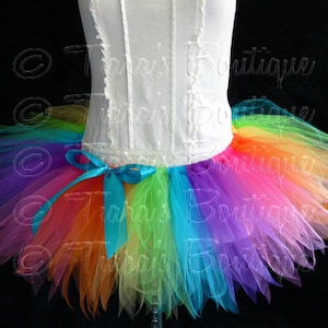 Adult Teen Pre-teen Tutu, Economy Line - Less Full Tutus, Choose Your Own Colors, Custom 11&#39;&#39; Sewn Pixie Tutu