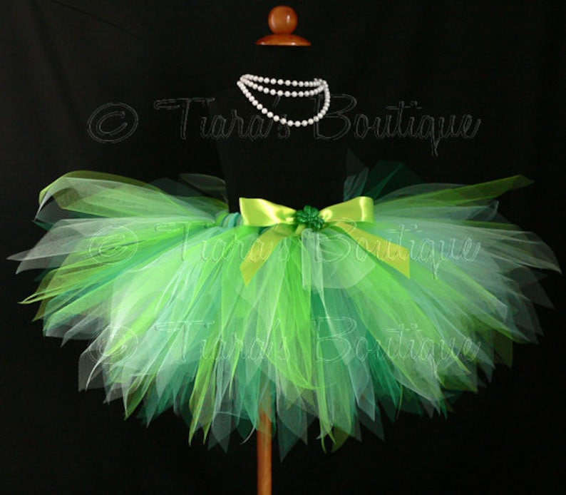 sizes up to 5T Shamrock Tutu Shaylee St Erin Go Bragh Green Tutu Custom 13 Sewn Pixie Tutu Birthday Tutu Patrick/'s Day Tutu