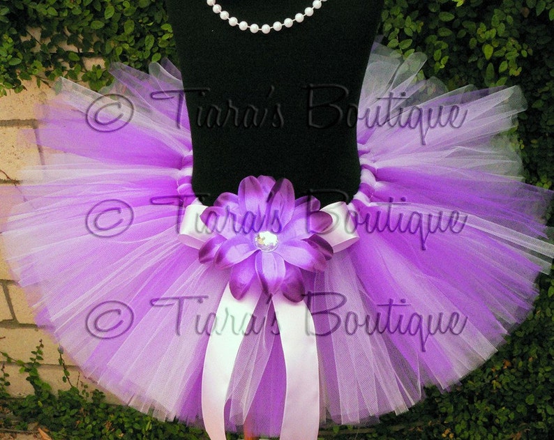 Andrina Custom Sewn Handmade Tutu Baby Tutu Girls Birthday Tutu Girls Tutu Purple and Lavender Tutu Photo Prop Tween Tutu