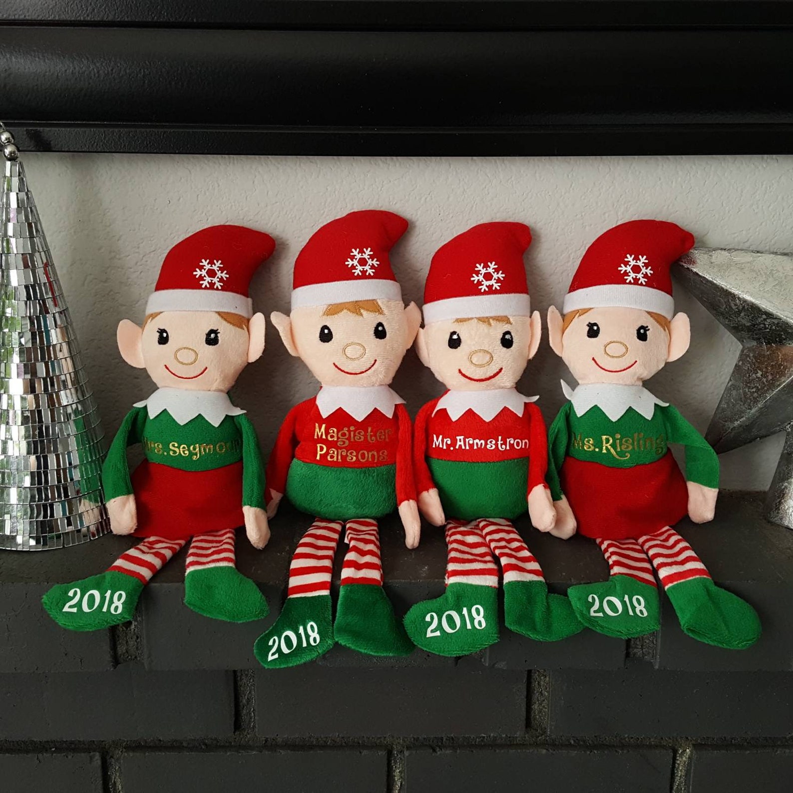 5 Personalized Elf Toys Elf Plush With Name Custom - Etsy