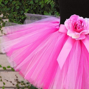 Girls Pink Tutu Strawberry Dreams Custom Sewn Tutu sizes Newborn up to 5T Tutus for babies, toddlers, and children image 4