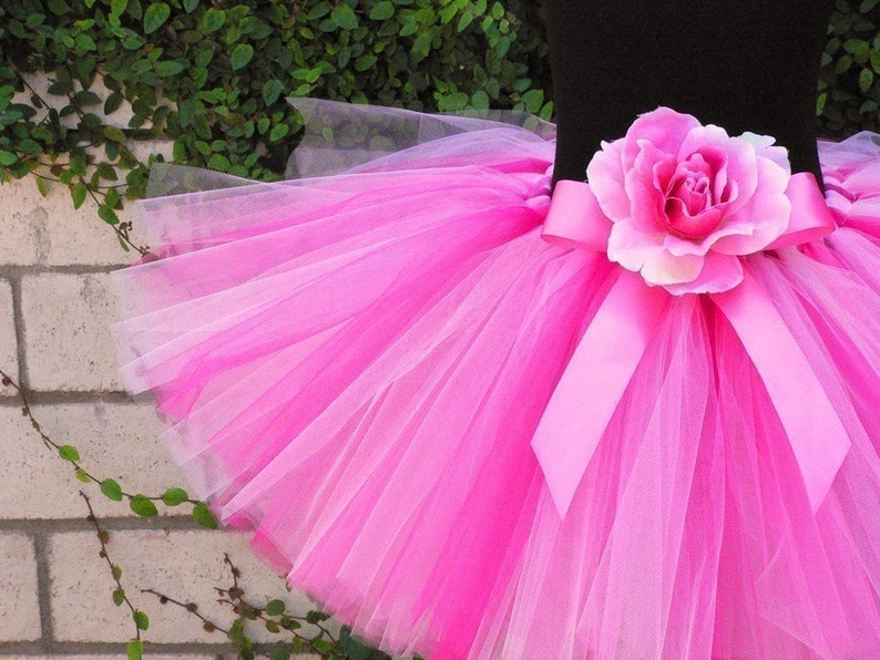 Girls Pink Tutu Strawberry Dreams Custom Sewn Tutu sizes Newborn up to 5T Tutus for babies, toddlers, and children image 4