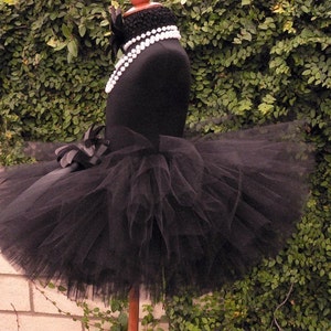 Girls Birthday Tutu Skirt Black Tutu TWILIGHT 10'' Sewn Black Tutu sizes 6 months up to girls size 12 image 5