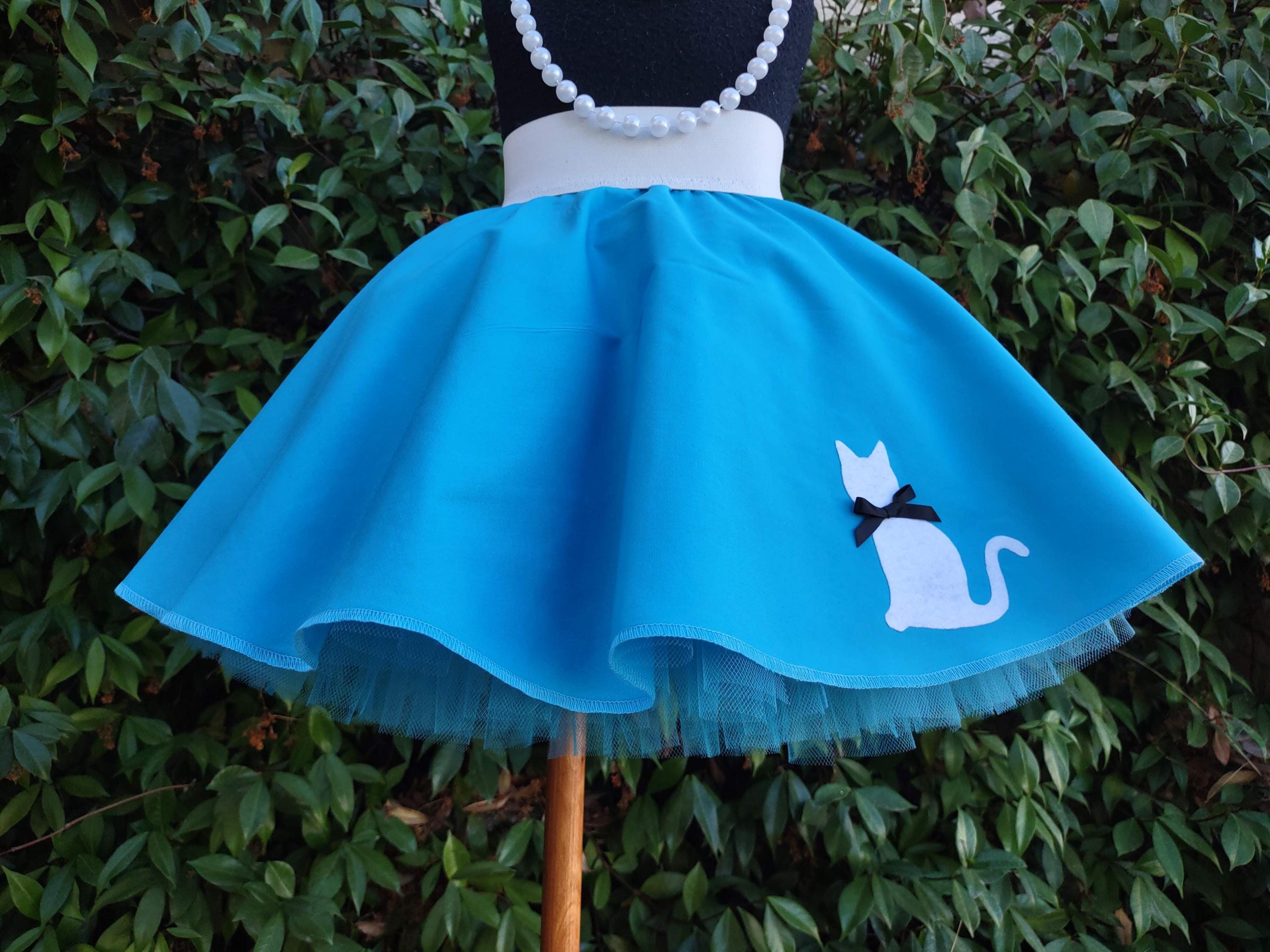 Blue Poodle Skirt Girls - Etsy