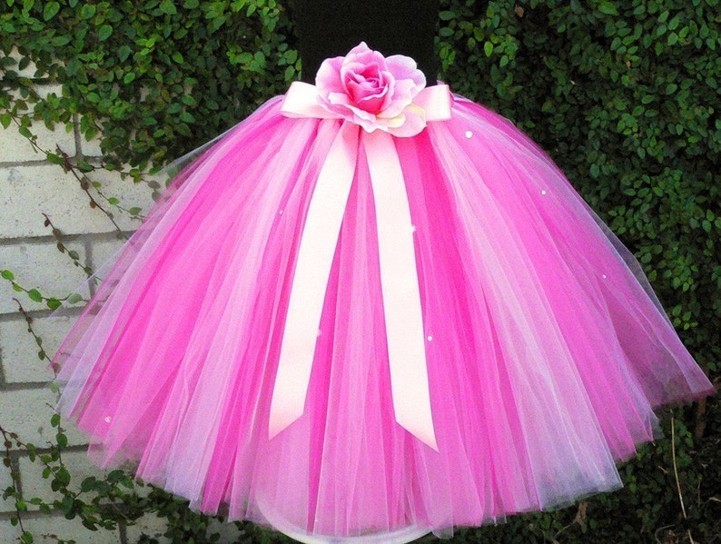 Flower Girl Tutu Skirt for Weddings Strawberry Dreams Custom Etsy