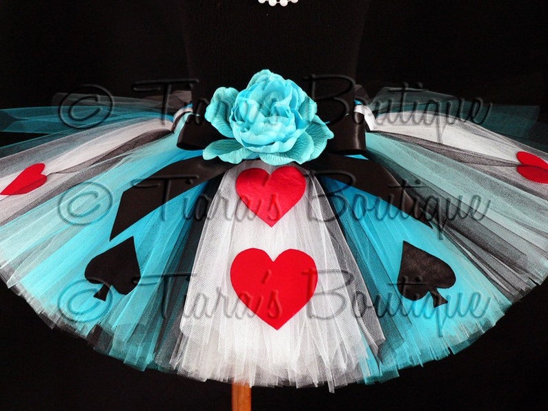 Alice of Hearts Tutu Adult Teen Pre-teen Costume Tutu Custom Sewn Tutu 12 long image 1