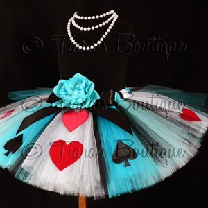 Alice of Hearts Tutu Adult Teen Pre-teen Costume Tutu Custom Sewn Tutu 12 long image 2