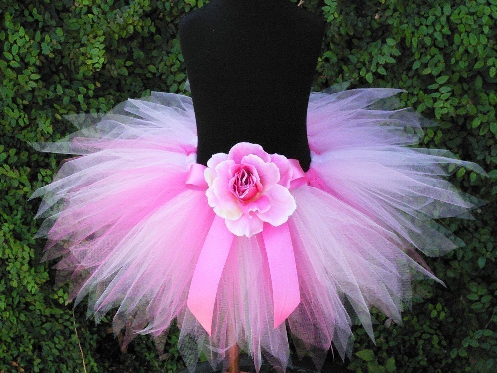 Girls Tutu Skirt - Pink Tutu - Pink Powder Pixie - 11'' Sewn Pixie Tutu ...