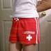 DIY Lifeguard Shirt, Shorts, Red or White Vinyl Iron-On Applique