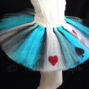 Alice of Hearts Tutu Adult Teen Pre-teen Costume Tutu Custom Sewn Tutu 12 long image 4