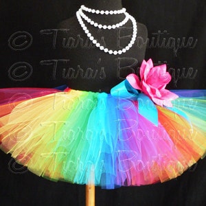 Rainbow Tutu Skirt for Girls, Babies, Toddlers NEW Economy Line Tutu Imagine 8 Sewn Tutu Custom SEWN Tutu sizes Newborn up to 5T image 5