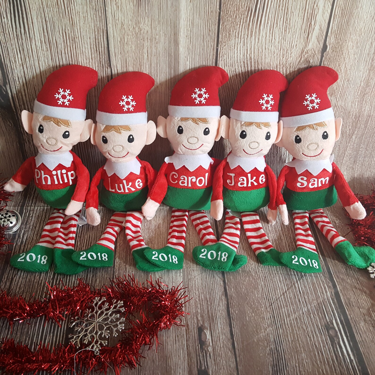 5 Personalized Elf Toys Elf Plush With Name Custom - Etsy