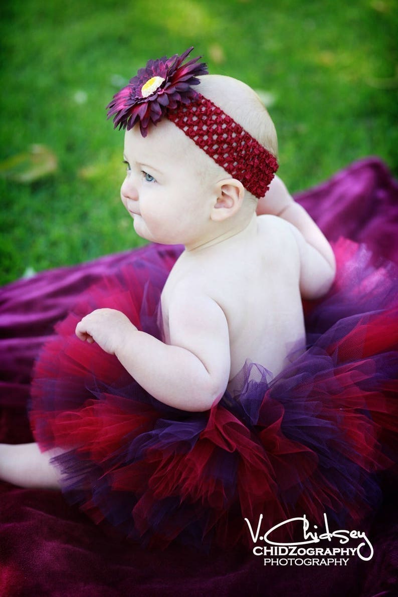 Sweet Cranberry sizes Newborn to 5T Up to 6/'/' length Custom Sewn Tutu