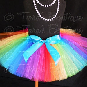 Rainbow Tutu Skirt for Girls, Babies, Toddlers NEW Economy Line Tutu Imagine 8 Sewn Tutu Custom SEWN Tutu sizes Newborn up to 5T image 4