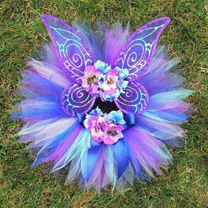 Design Your Own Fairy Costume, Handmade Infant Toddler Pixie Wings and Pixie Tutu Set, newborn to 12 months, Pick Your Colors