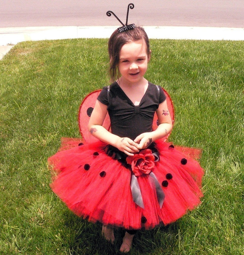 Ladybug Tutu Sewn Red Black Layered Tutu Up to 12 | Etsy
