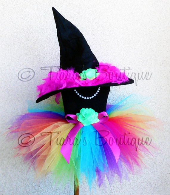 Gezamenlijk deelnemer Milieuvriendelijk Witch Tutu Costume Auriana the Rainbow Witch Custom Sewn - Etsy België