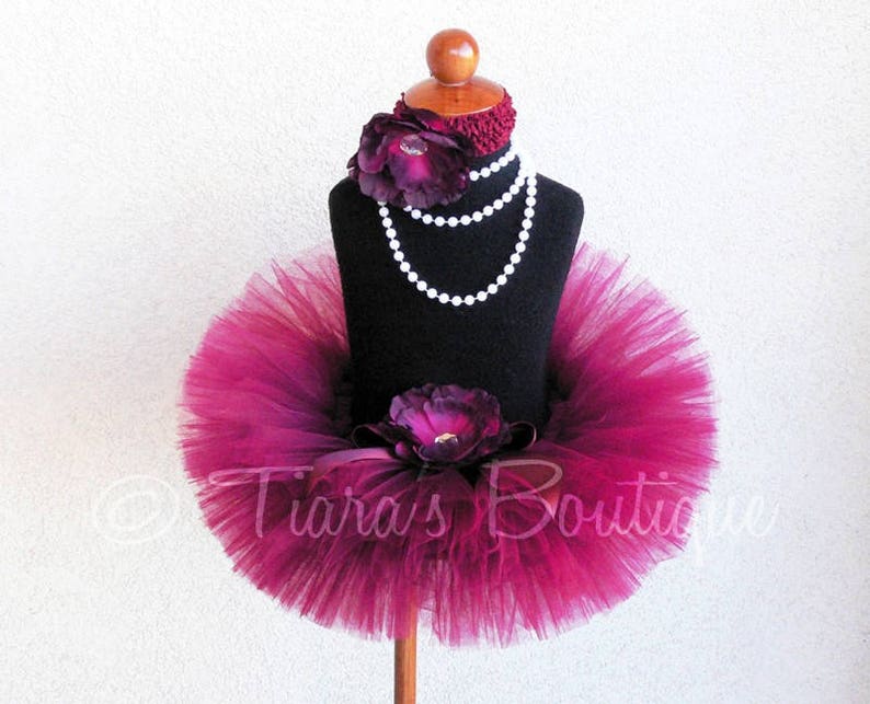 Sweet Cranberry sizes Newborn to 5T Up to 6/'/' length Custom Sewn Tutu