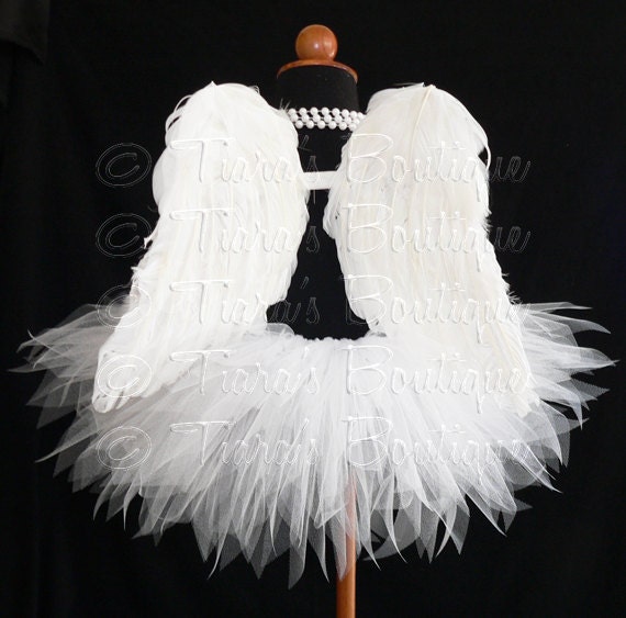 baby angel wings and tutu