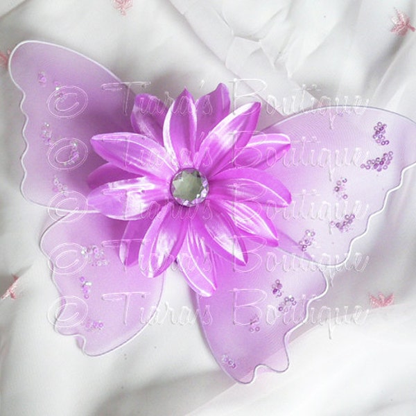 Lavender Baby Butterfly Wings - Infant Fairy Wings for Halloween - newborn to 12 months - Photo Prop for Newborn Photography