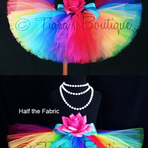 Rainbow Tutu Skirt for Girls, Babies, Toddlers NEW Economy Line Tutu Imagine 8 Sewn Tutu Custom SEWN Tutu sizes Newborn up to 5T image 3