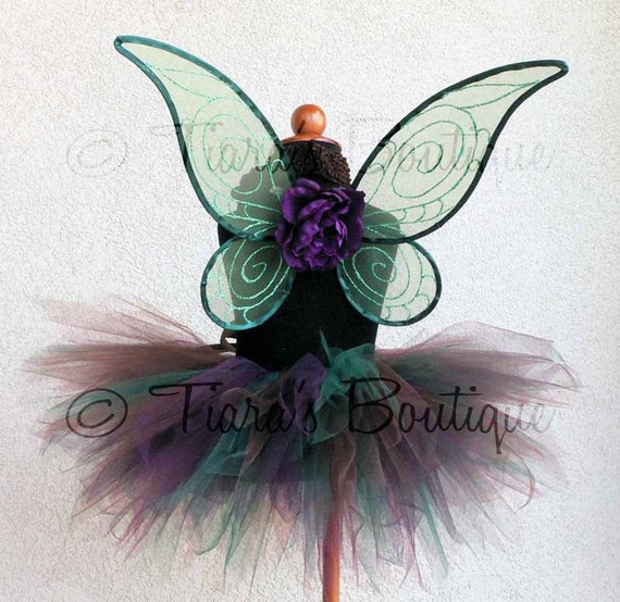 Forest Green Purple Brown Fairy Outfit Woodland Beauty Custom