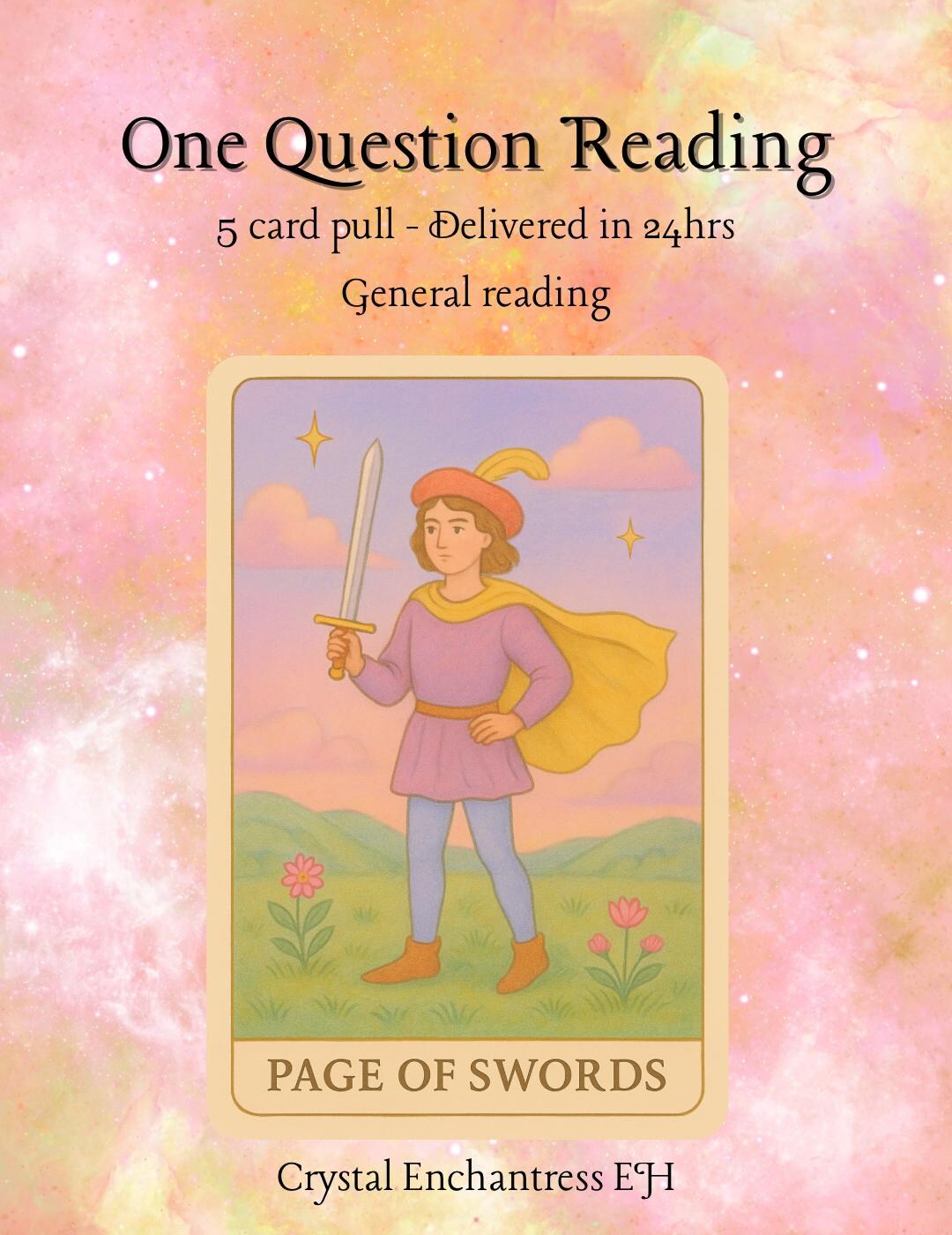 One Question 24hrs General Reading - 5 Card Reading - Etsy