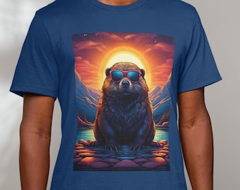 Trendy Animals with Glasses Digital Print | Cute and Quirky DIY T-Shirt Design | Instant Download | Fashionable & Funny Animal Art Bober